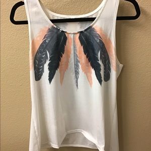 Feather tank top